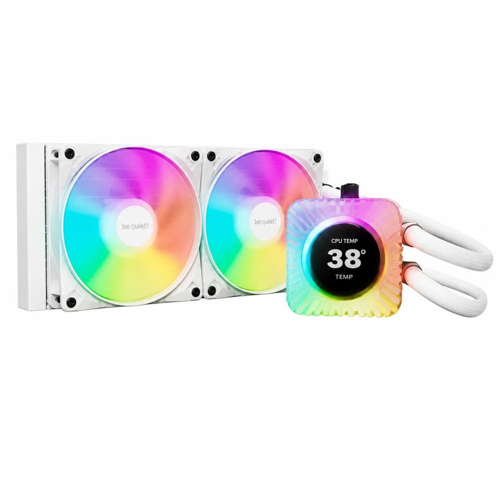 Light Loop IO LCD 240mm weiß, 240 mm be quiet! – E-tec