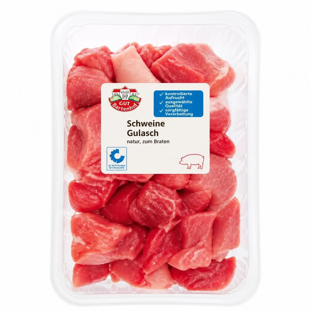 Schweine Gulasch, 800 g – Norma