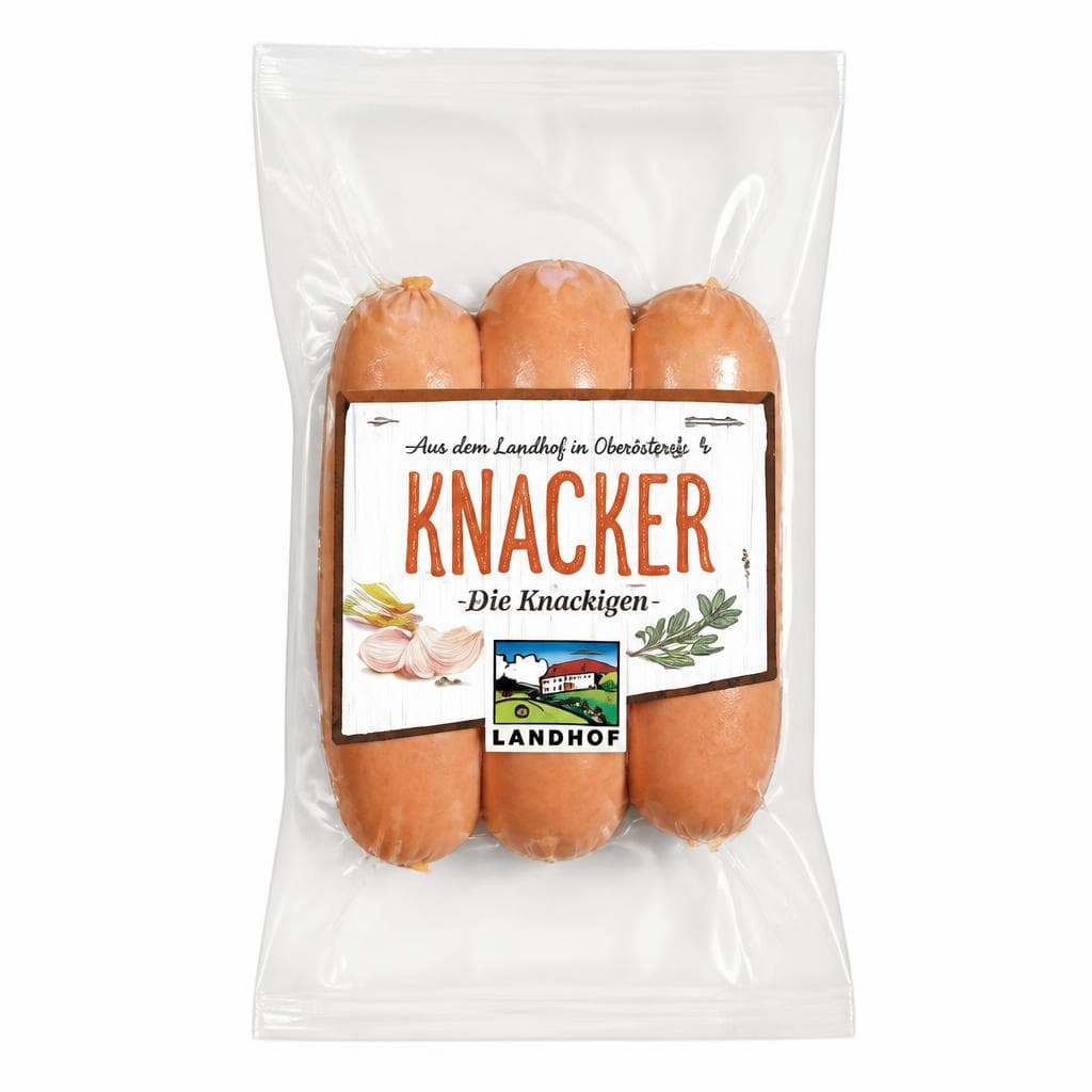 Landhof Knacker, 450 g – Maximarkt