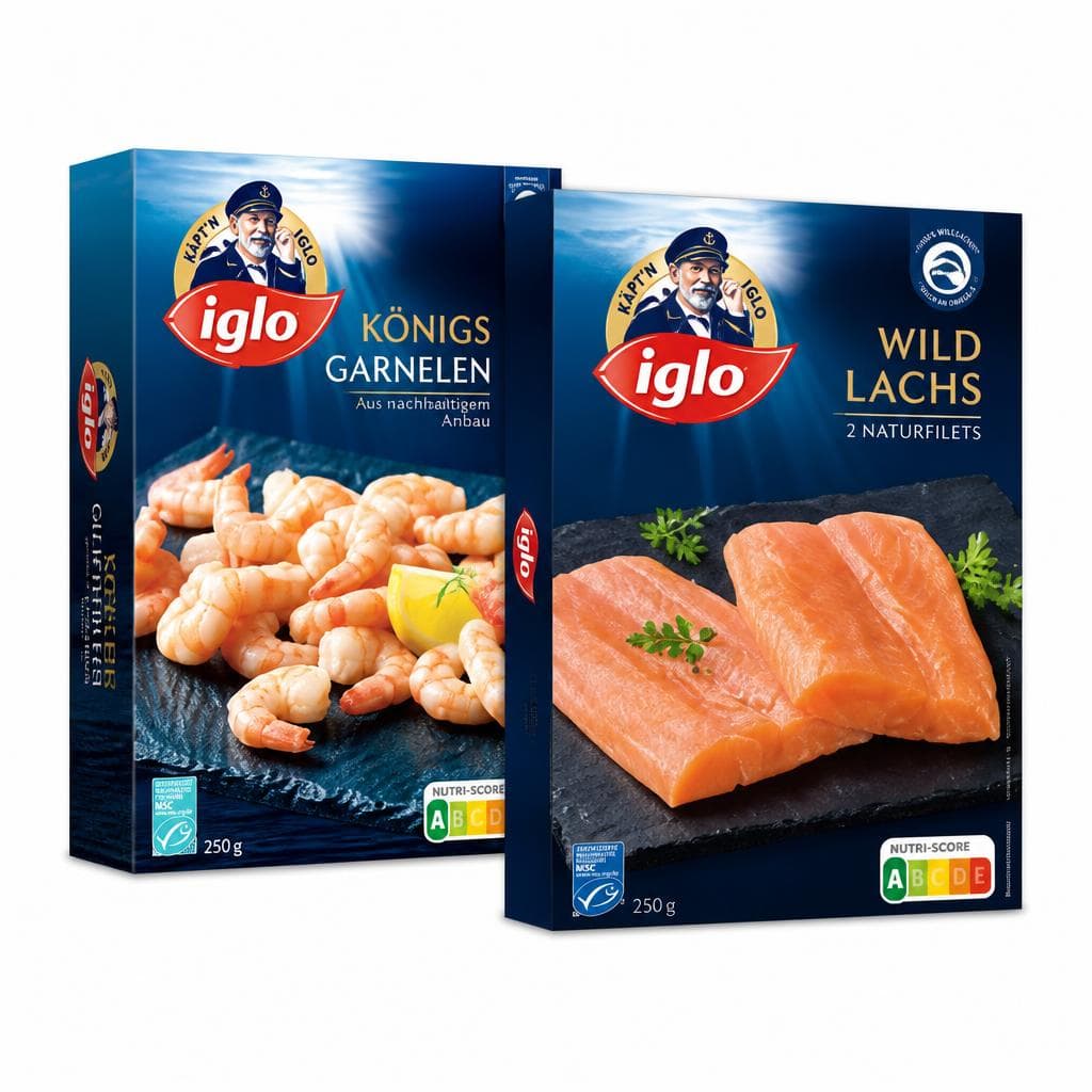 Iglo Wildlachs, Kabeljau, Polardorsch oder Garnelen, 225-250 g – MPREIS