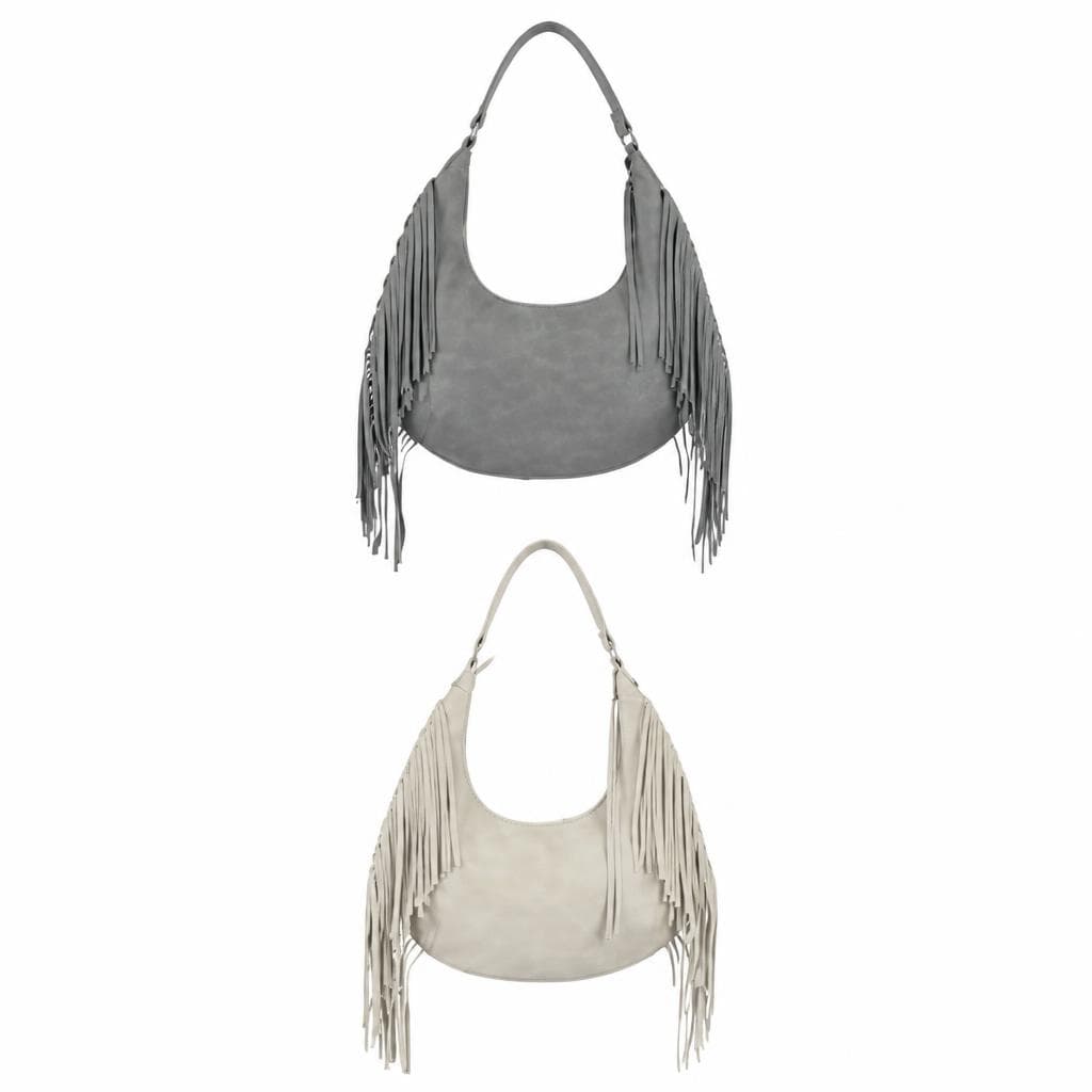 Plüsch-Umhängetasche / Lässige Fransen Tasche – Penny