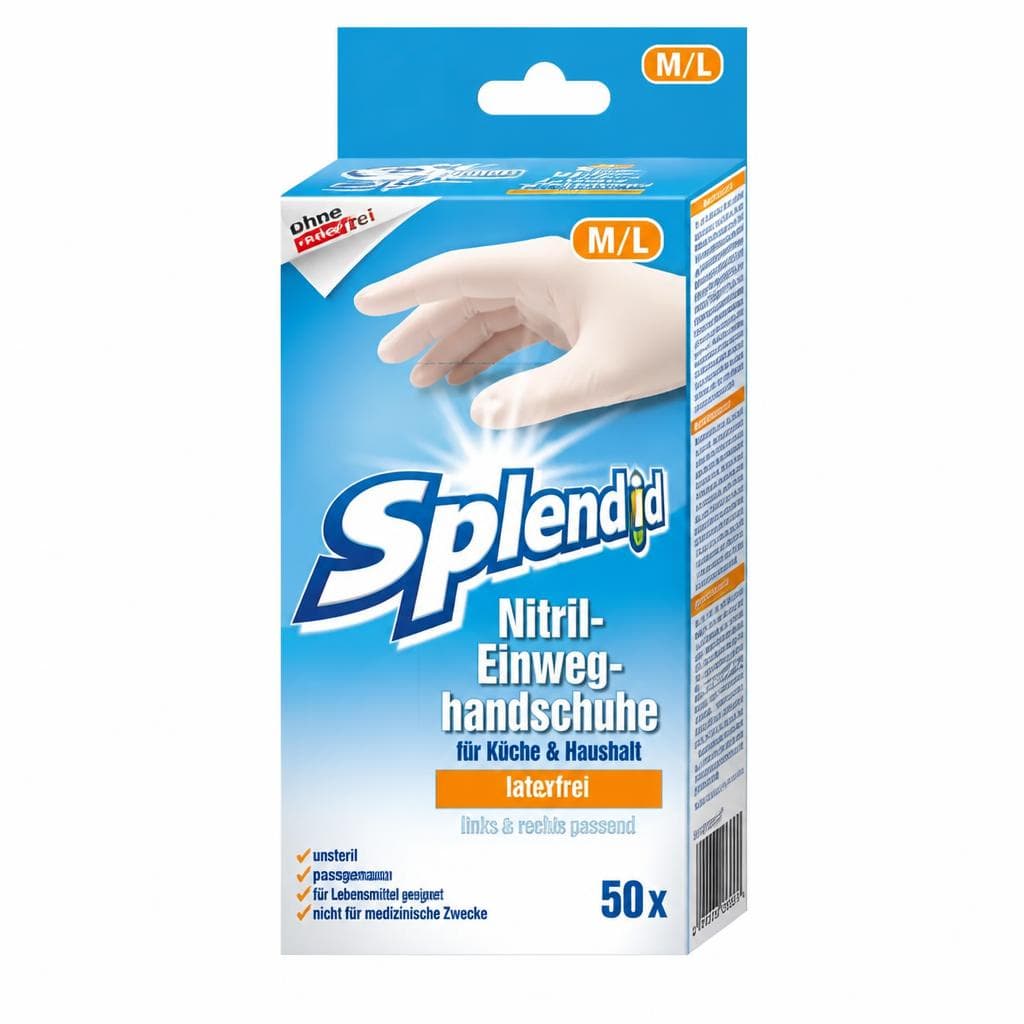 Splendid Nitril Einweghandschuhe 50 Stück Angebot bei Eurospar