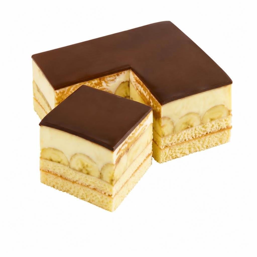 Bananenschnitte Block, ca. 3-4 Portionen, per Packung – Billa Plus