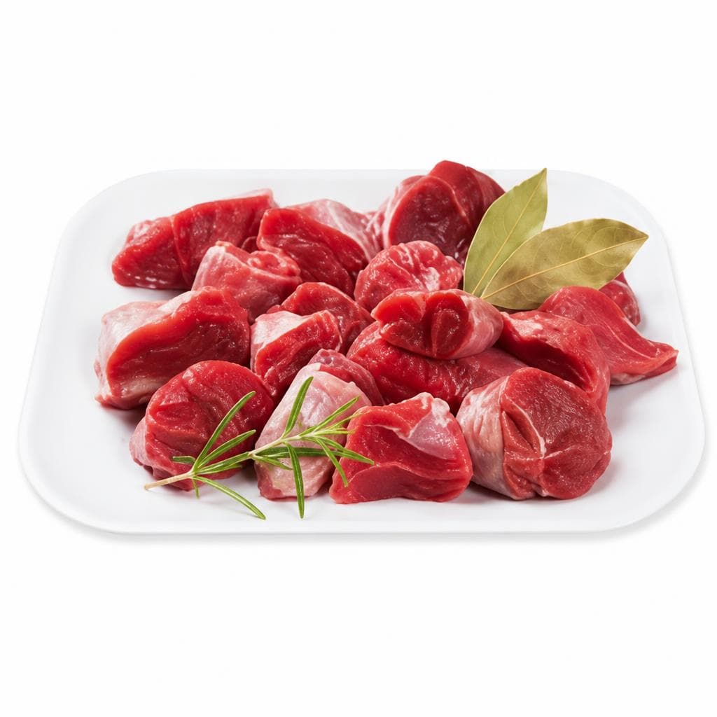 Frisches Österr. Hirschgulasch, per kg Maxi Fleisch – Maximarkt