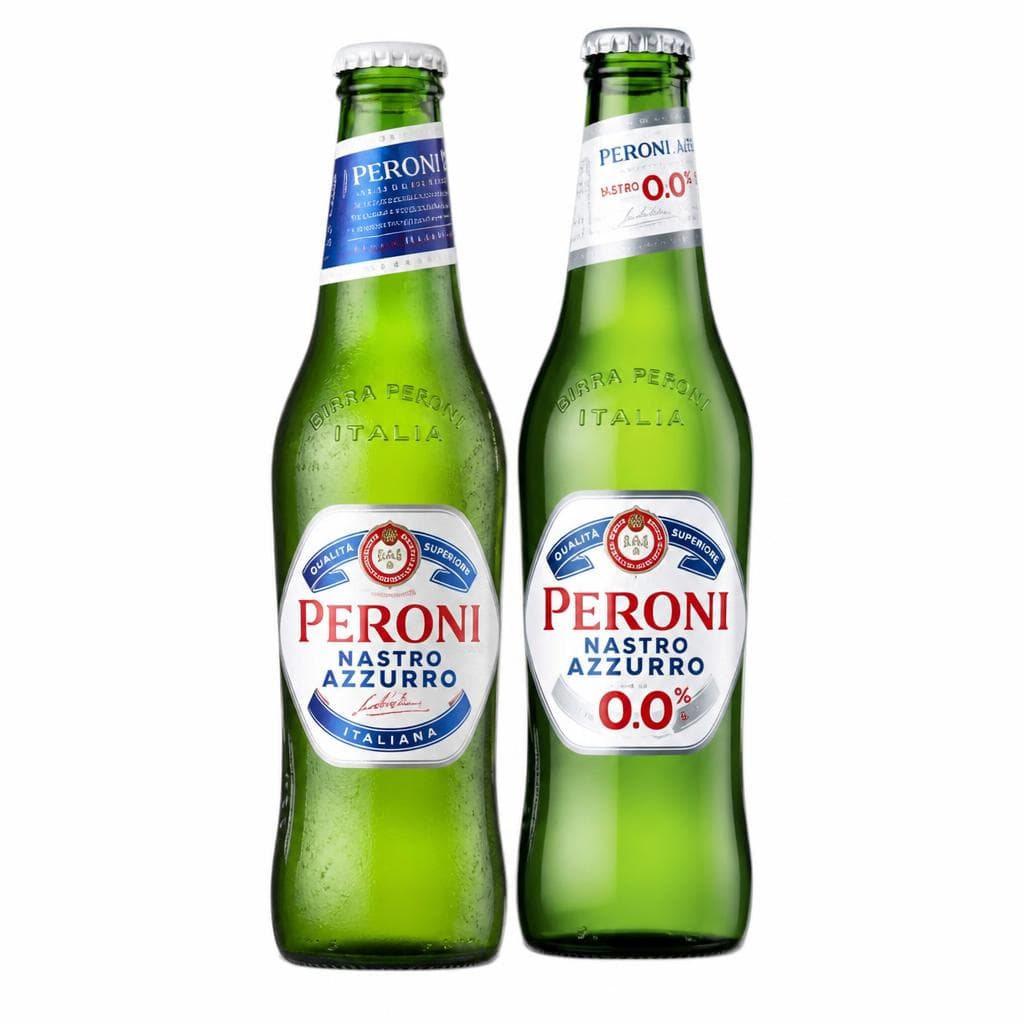 Peroni Nastro Azzurro oder Peroni Nastro Azzurro 0,0%, 0,33-Liter-EINWEG-Flasche – Interspar