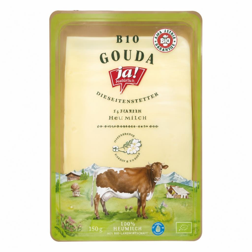 Ja! Natürlich Bio-Goudascheiben, 150 g – Billa Plus