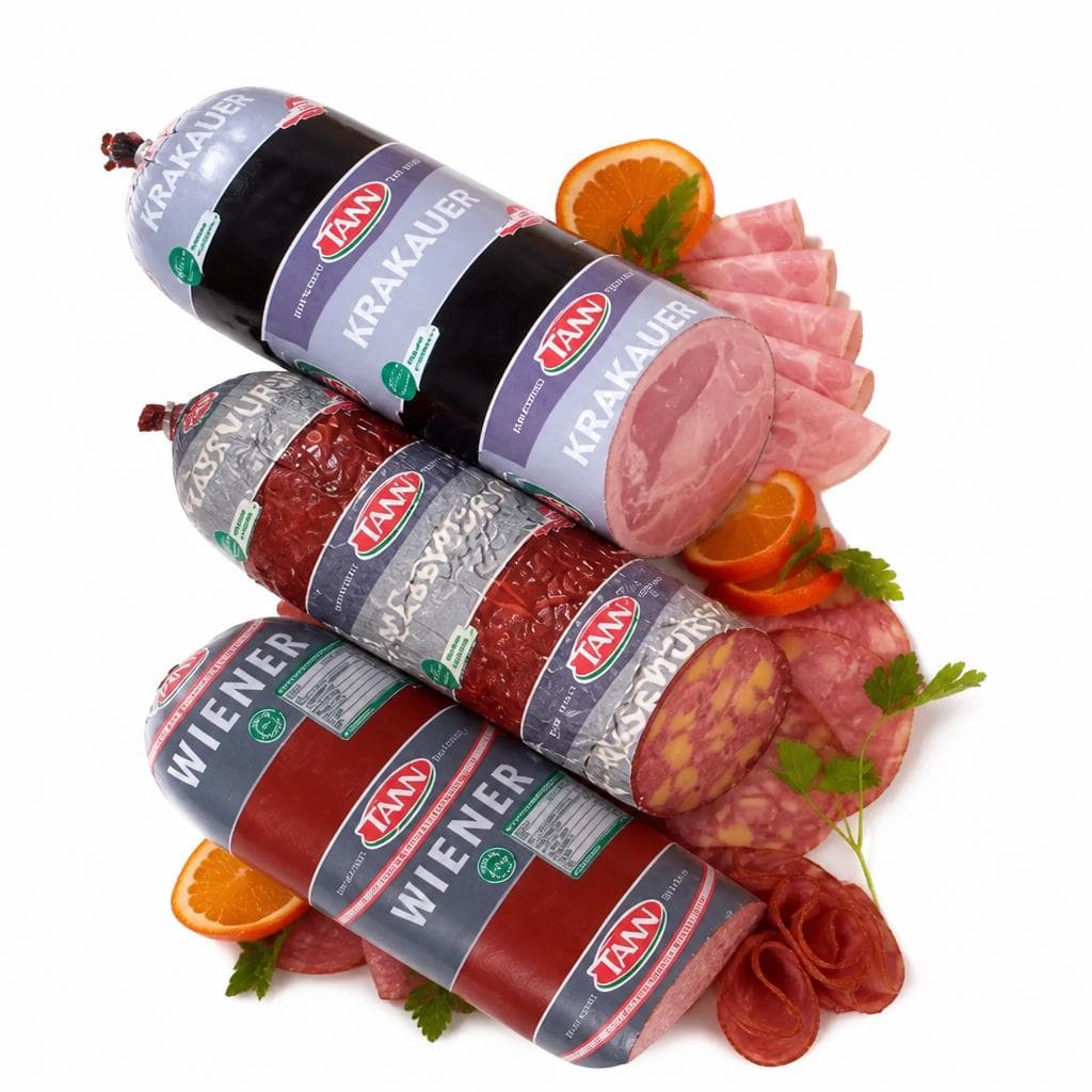 Käsewurst, Krakauer oder Wiener, 100 g TANN – Spar